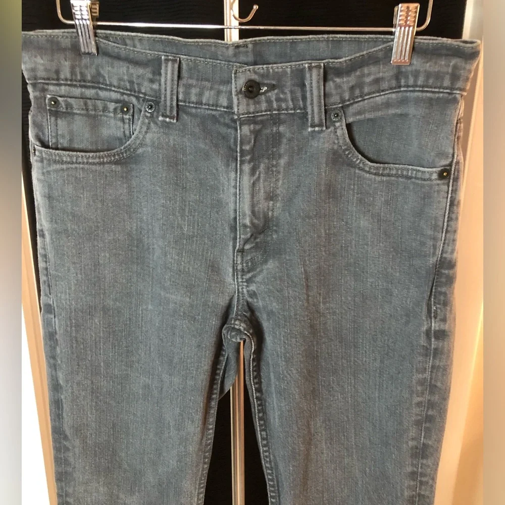 LEVI’S 511 GRAY SKINNY JEANS • 34 x 32